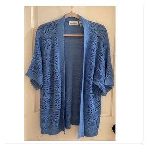 Alfred Dunner Open-Front Cardigan with Short Sleeves